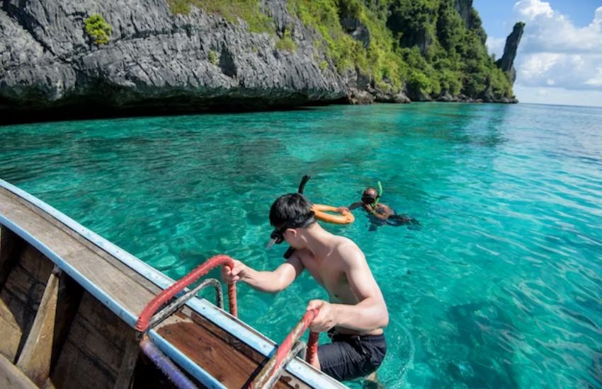 Snorkeling at blue lagoon